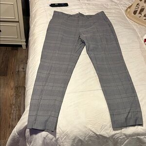 Gray Plaid Men's Pants